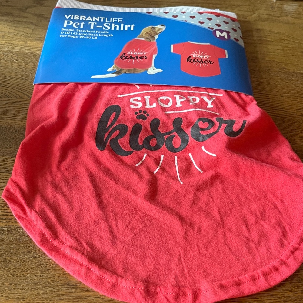 Medium Pet T-Shirt Sloppy Kisser
